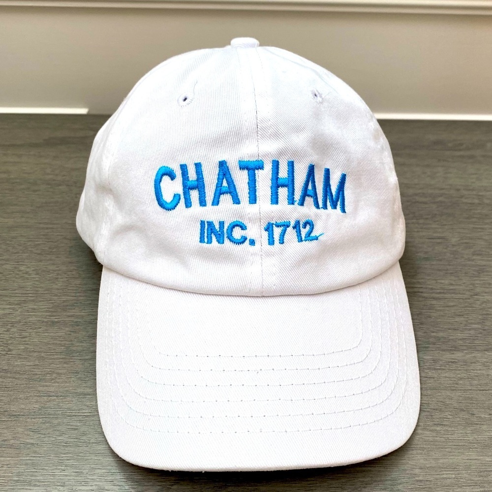 CHATHAM Massachusetts embroidered Hat DMR Classic Headwear white